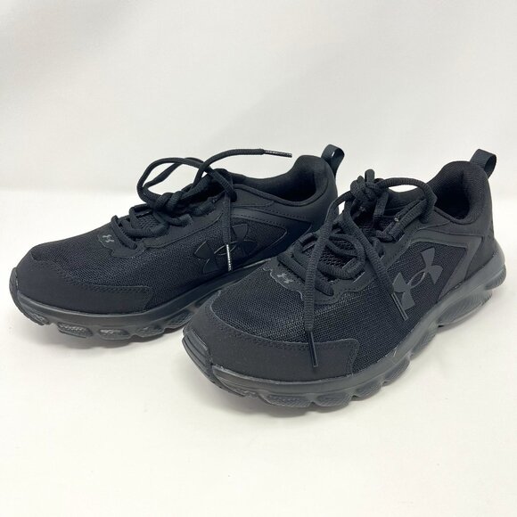 NEW Under Armour Womens UA Charged Assert Black Train Run Athletic Shoe 9.5 Wide - Picture 1 of 13